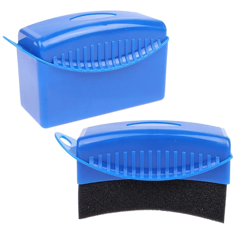 Fælgbørster med svamp (med eller uden låg) - dækkonturrens og -applikatorer, vokspoleringspuder og detaljeringstilbehør: Brun