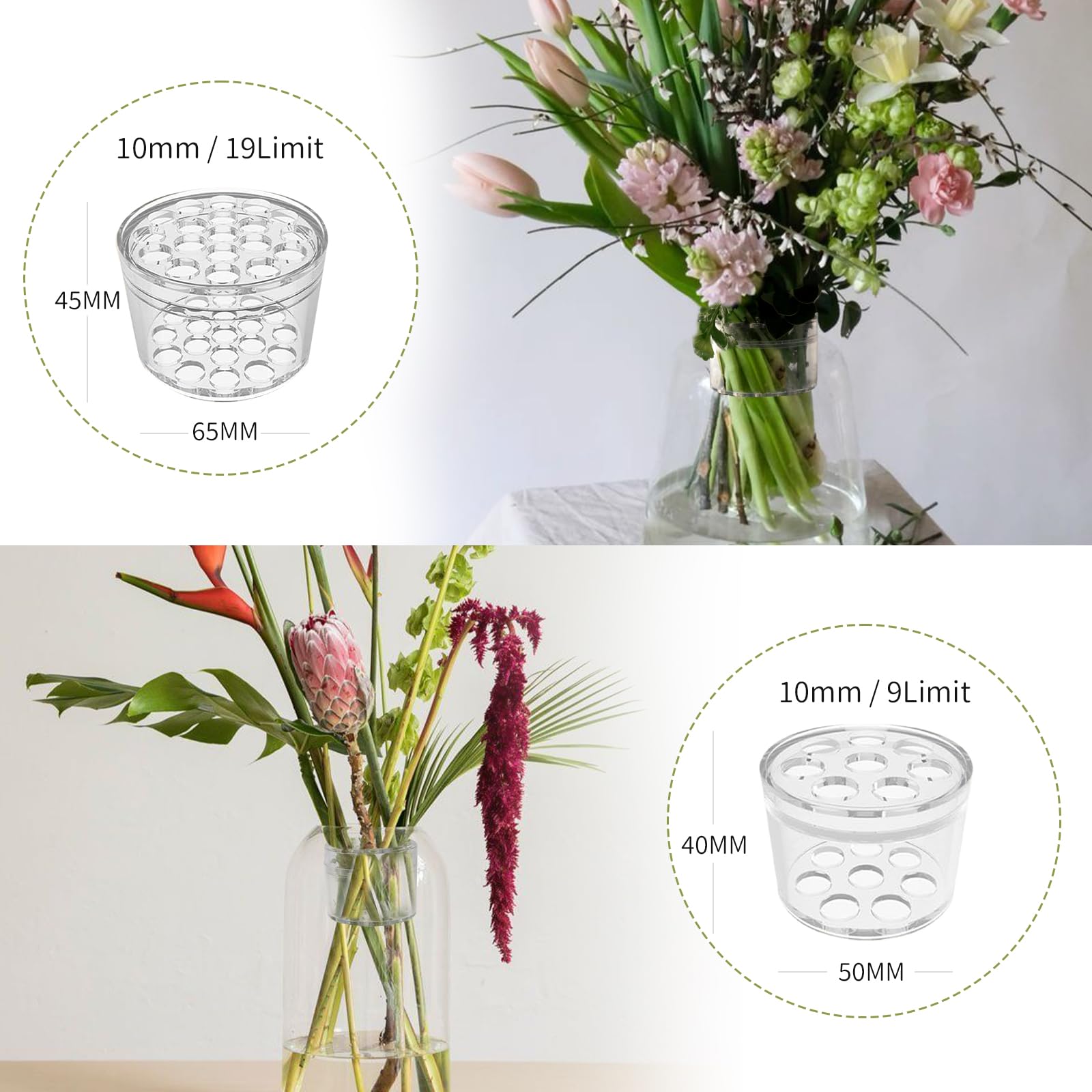 Soporte de tallo de Ikebana en espiral, rejilla Floral para florero, centro de mesa , herramienta de arreglo floral para de empresa, novedad de 2024