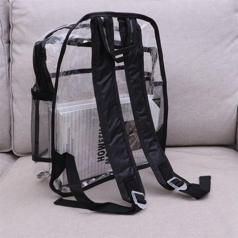PVC Backpack Transparent Shoulder Bag Satchel Book Bag Travel Backpack for Kids Girls Boys