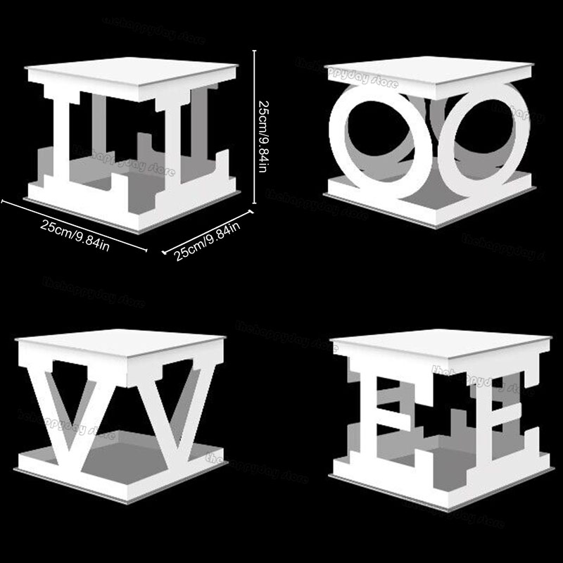 Holle Baby Letters Frame Stand Mozaïek Vullen Ballonnen Doos KT Board Alfabet DIY Brief Baby Douche EEN Verjaardagsfeestje Decor: Fluorescentie Geel