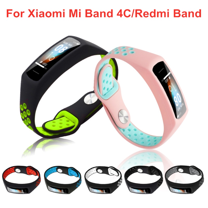 Correa de silicona para xiaomi mi smart band 4c 4 C, pulsera reemplazable para Xiaomi Redmi Band corea, accesorio de correa deportiva