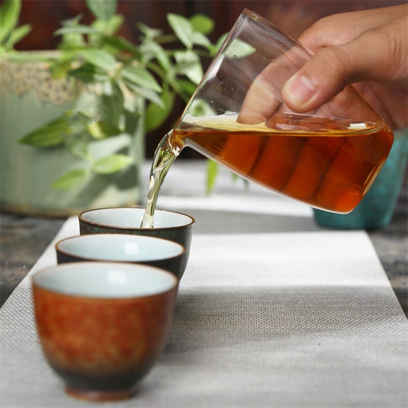 Japanese-style Ceramic Kung Fu Tea Set Teapot Gaiwan with Tea Cups Portable Travel Tea Set Office Water Cups Drinkware