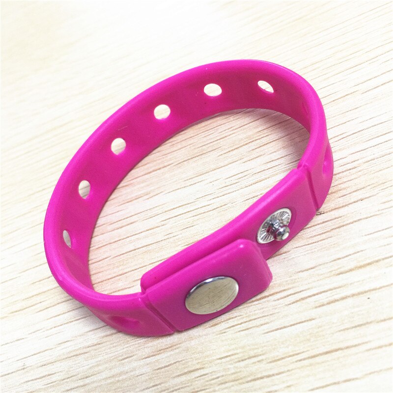 10 pcs, 195MM LengthX15MM Breedte, Voor Chirlden Siliconen Polsbandjes Armbanden Fit Schoen Charmes, Feestartikelen,