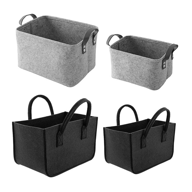 Urijk, paniers de rangement en feutre, panier à jouets pliable, à linge, sac de rangement support de jouet pour vêtements sales, conteneur organisateur pour la maison