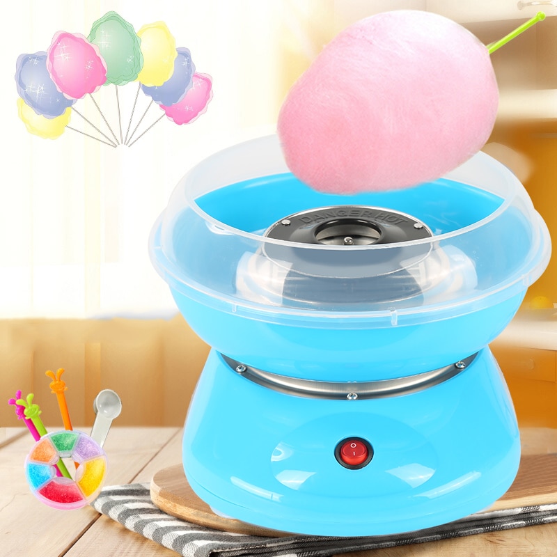 220V MINI Electric DIY Sweet Cotton Candy Maker Portable Marshmallow Candy Fairy Floss Spun Sugar Machine EU US Plug