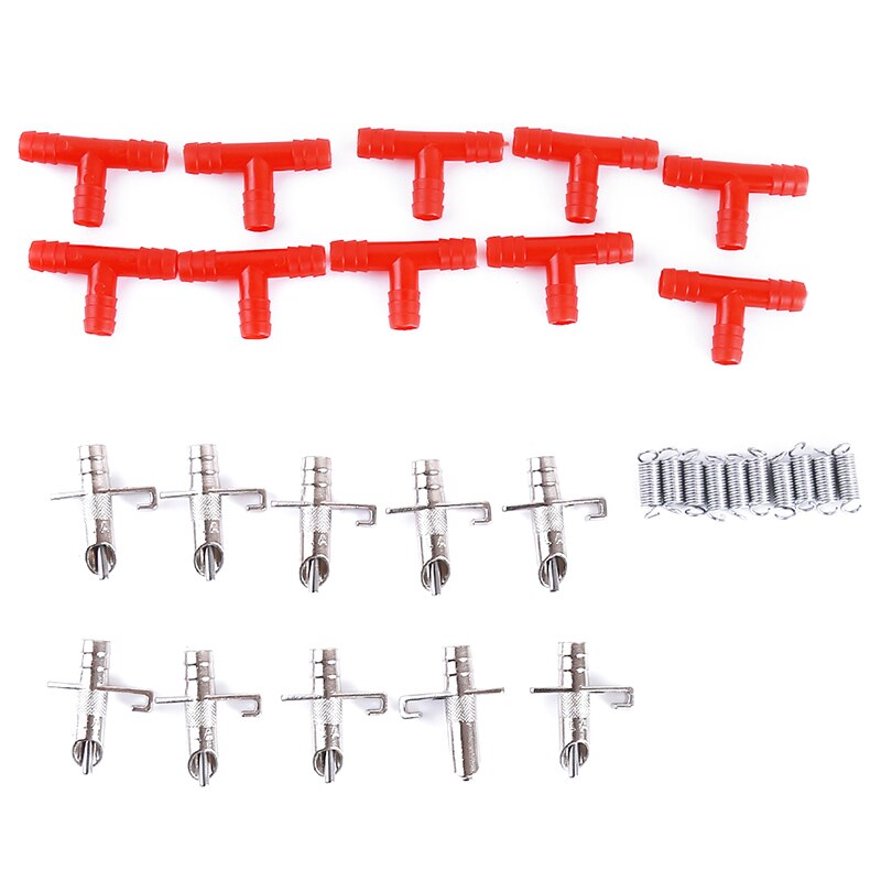 10 stück/packung automatischer nippel-wasserspender für kaninchen, tränke für nagetiere, nippel-trinkgeräte für kaninchen