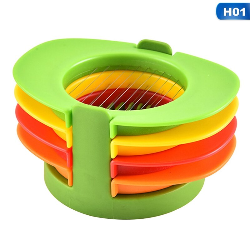 4 In1 Multifunctional Egg Cutter Color Stainless Steel Wire Egg Slicer Plastic Slicing Device For Egg Kitchen Tools