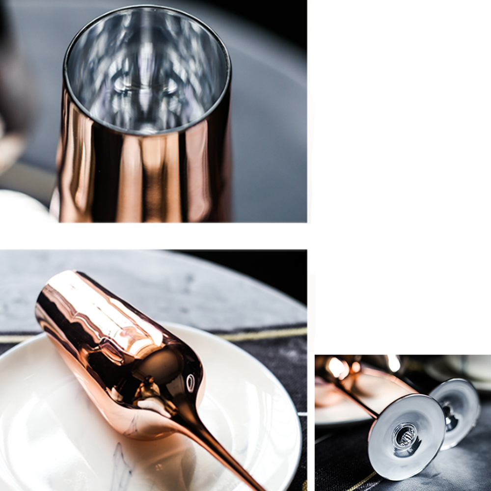 Rosa guld rødvin glas cyrstal bægre juice drink champagne bæger fest barware middag vand chic luksus 350ml 400ml