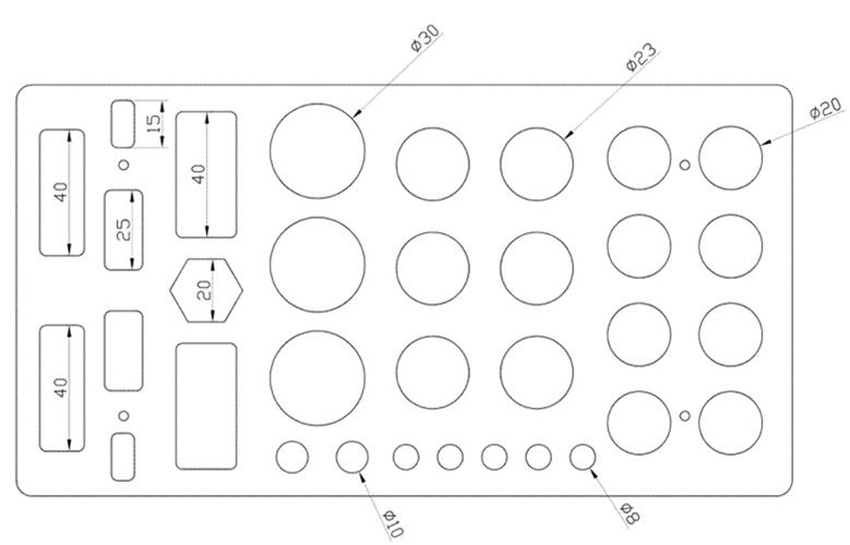 RC Tool Storage Rack Screwdriver Shelf Hex Screwdriver Tool Kit Stand Holder