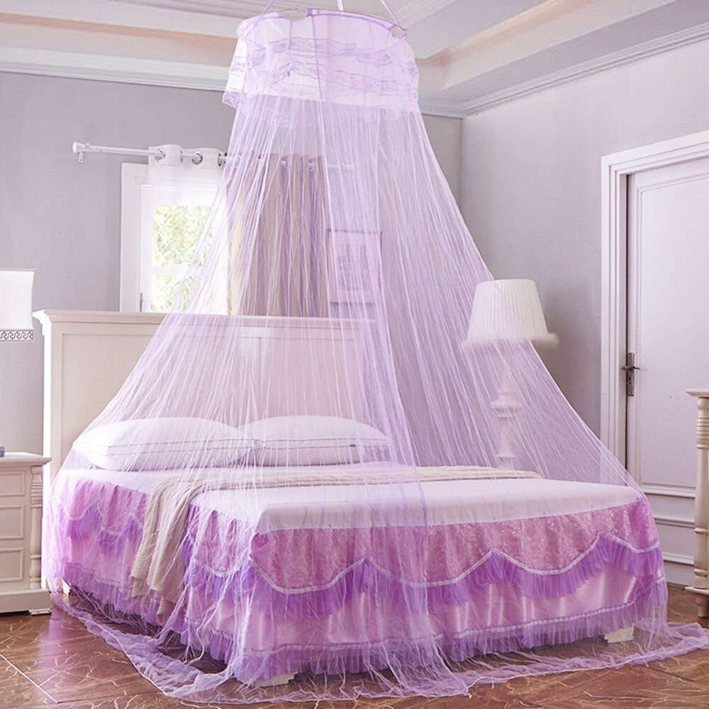 Moustiquaire pour lit Double moustiquaire pour chambre Elgant auvent rideau lit tente princesse moustiquaire moustiquaire: VIOLET