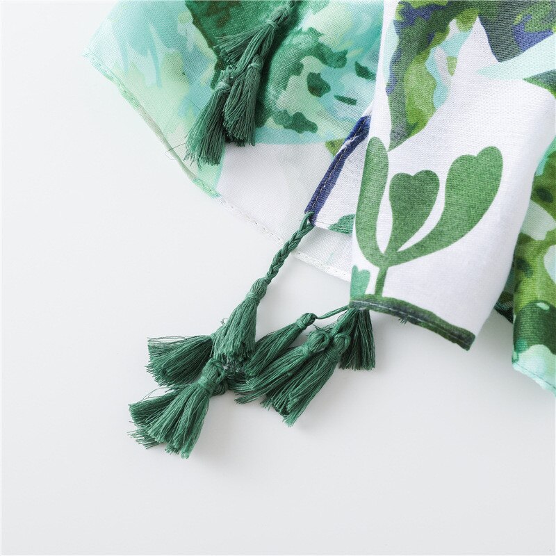 VISROVER Bohemian Ethnic beach scarf summer scarf for women Spain Style tropical print scarf shawl Bufanda Mujer Pashmina
