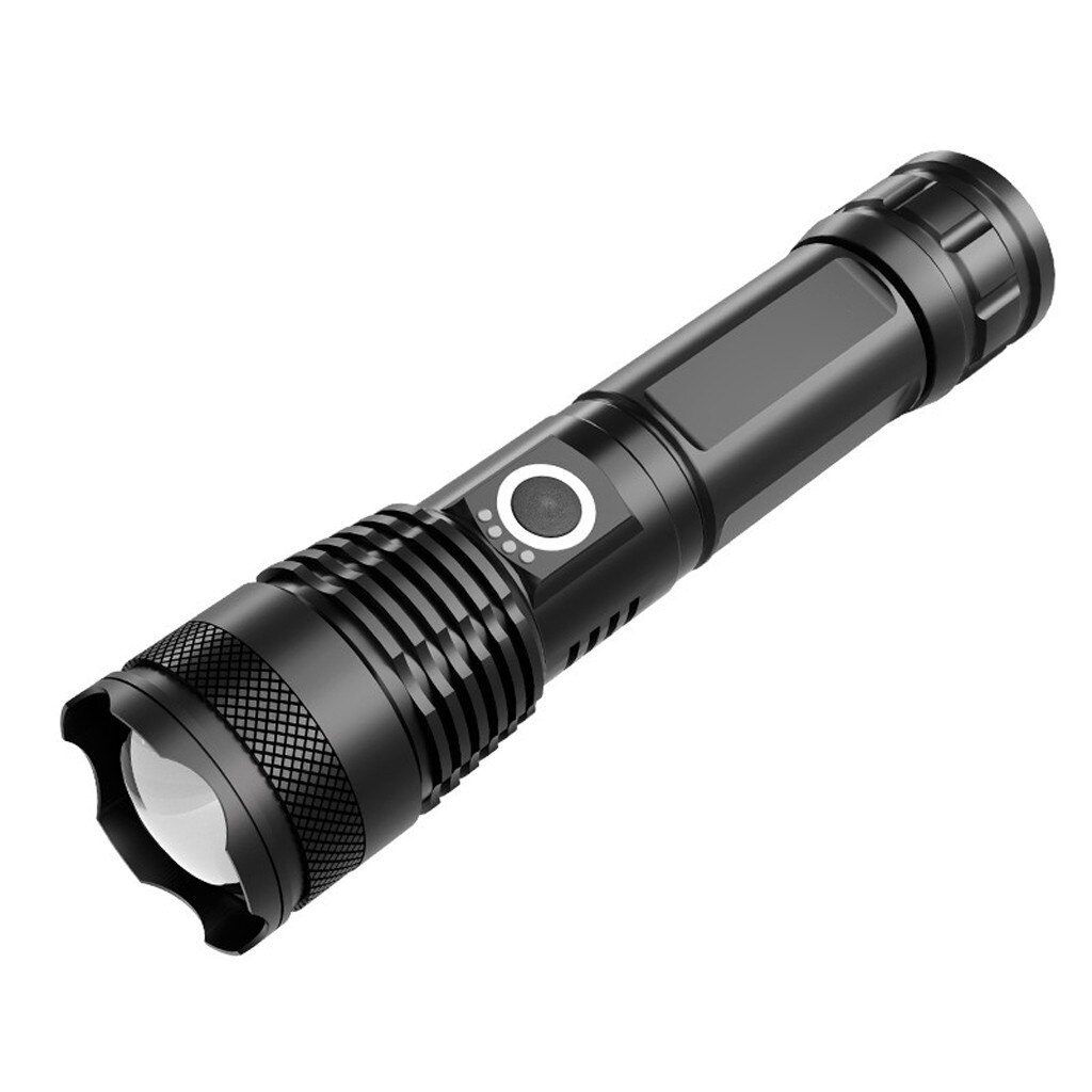 High Power LED Flashlight XHP 70.2 Lamp Bead Ultra Bright Flash Lights 3 Modes 26650 18650 USB Rechargeable Zoom Torch: Default Title