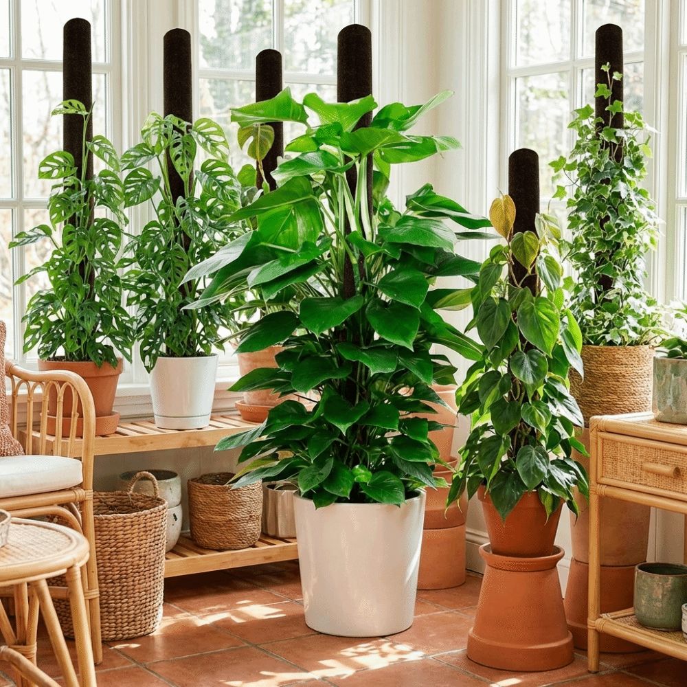 Plastic Climbing Plant Stand Ventilate Insect Proof Potted Plant Holder with Cover Top Seal Climbing Vine Pillar