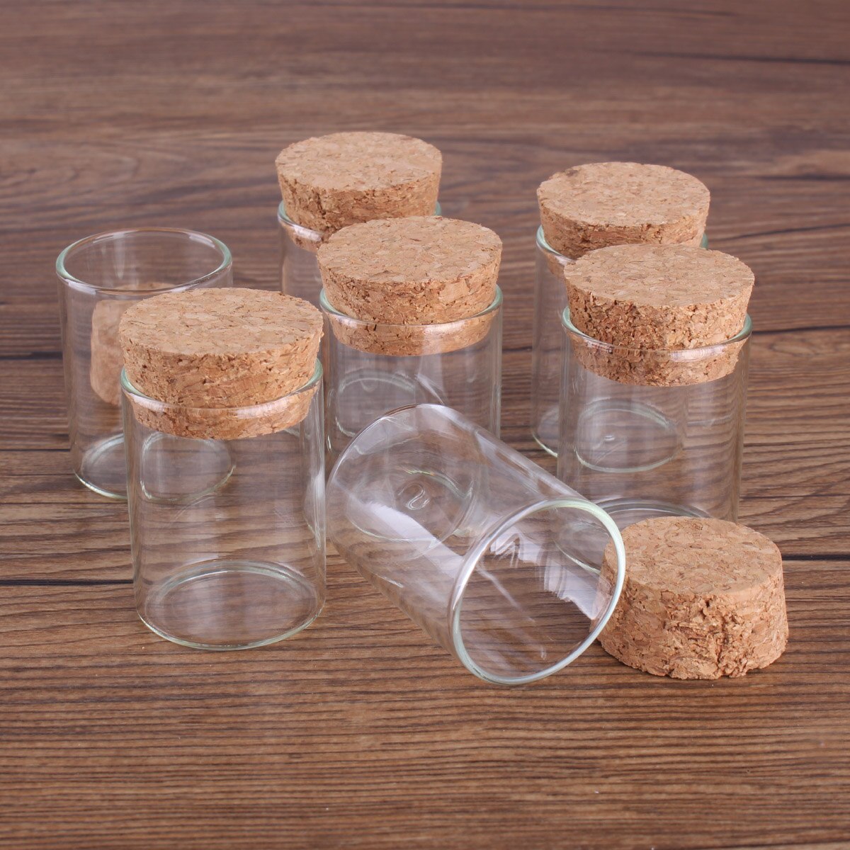 24Pcs 15Ml Maat 30*40Mm Reageerbuis Met Kurk Spice Flessen Container Potten Flesjes Diy craft