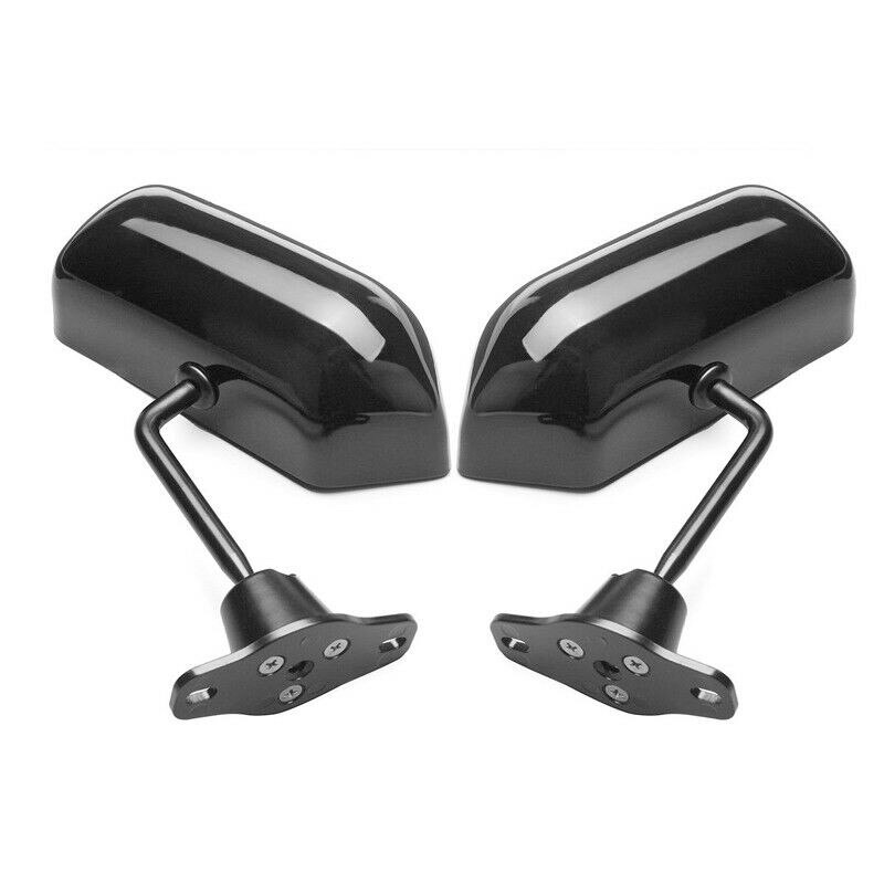 Universal F1 Style Racing Car Rear View Side Mirrors Convex Glass Cafe Retro Kit