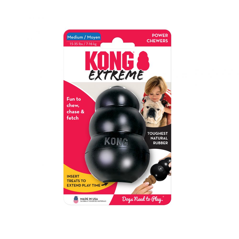 M-Size KONG Classic Dog Chew Toy Collection Up to 15-35lbs(7-16kg)