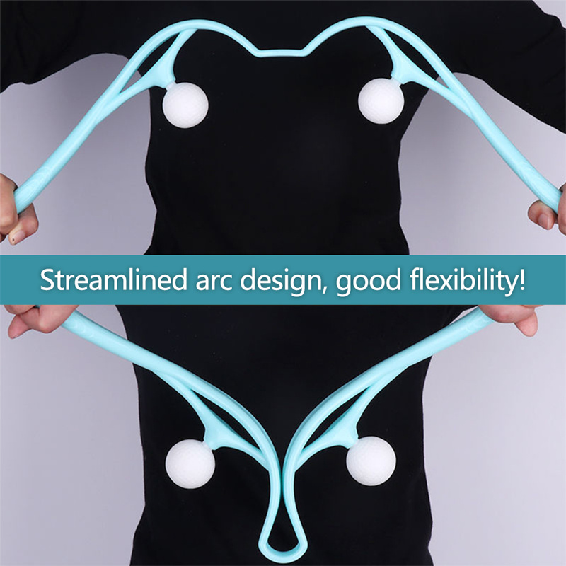 Neck Massage Tool Pressure Point Therapy Pressure Relieve Hand Roller Massage Neck Shoulder Dual Trigger Point Self Massager