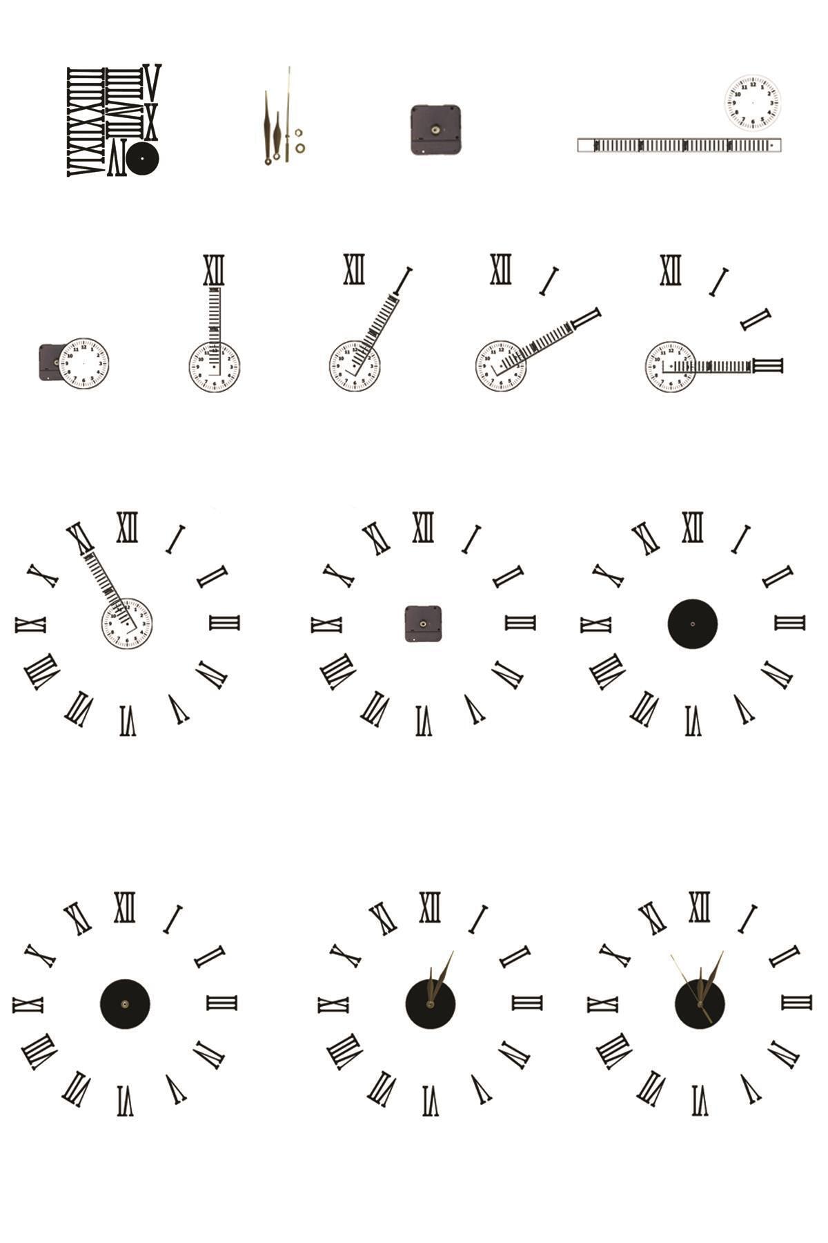 Dekolia By forest a Concept Dekolia ventre horloge murale grand chiffre romain en bois