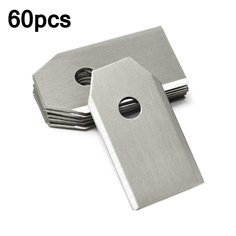60pcs Trimmer Blade Lawn Mower Grass Replacement Trimmer Cutter Piece For Husqvarna Automower/Gardena Robotic Lawnmower