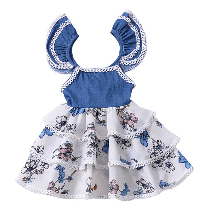 Melario Baby Girl Dress European and American Style Children Dress Plaid flying Sleeve Kids Birthday Dress Girls Princess Dress: AX975 / 12M