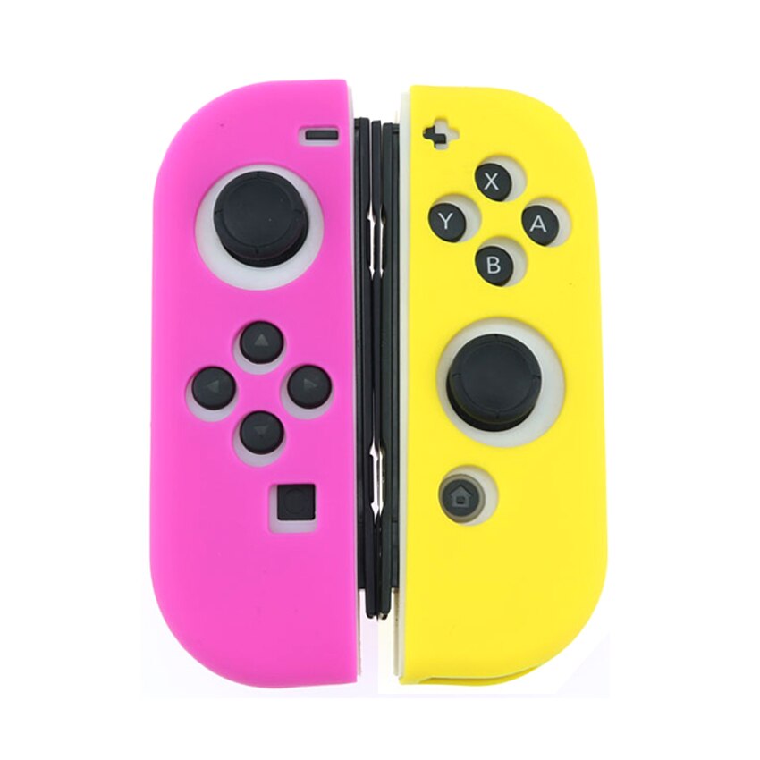 JCD Silicone Anti-Slip Skin Case For Switch NS JoyCon Rubber Soft Protective Shell Cover For Nintend Switch Joy-Con Controller: LE