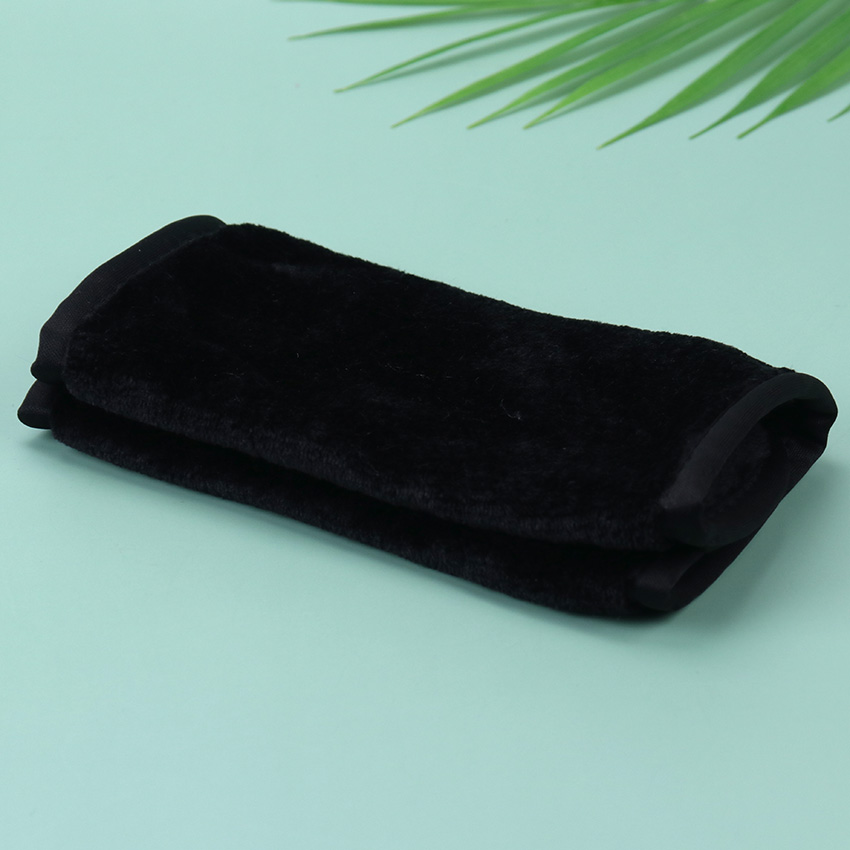 Flicka mjuk återanvändbar ansiktsrengöring mikrofiber handduk smink ta bort pad trasa ansikte skönhetsverktyg badhandduk produkt: Svart
