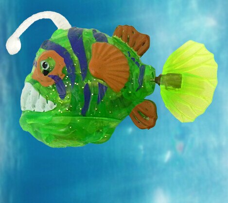 Aquarium grappig zwemmen elektronische vis geactiveerd batterij aangedreven speelgoed huisdier voor vissen tank decoreren vis lantaarn vis: Groente