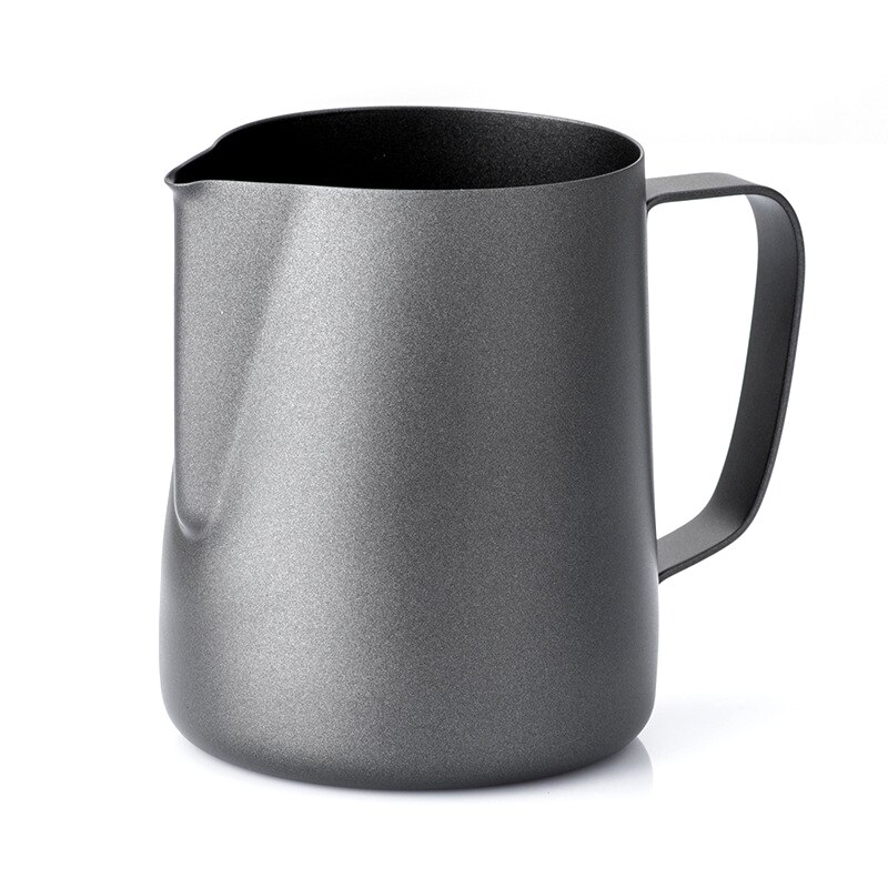 Antiaanbak roestvrijstalen kan melkopschuimkan espresso koffiekan barista ambachtelijke koffie latte melkkan kan 600ml: Default Title