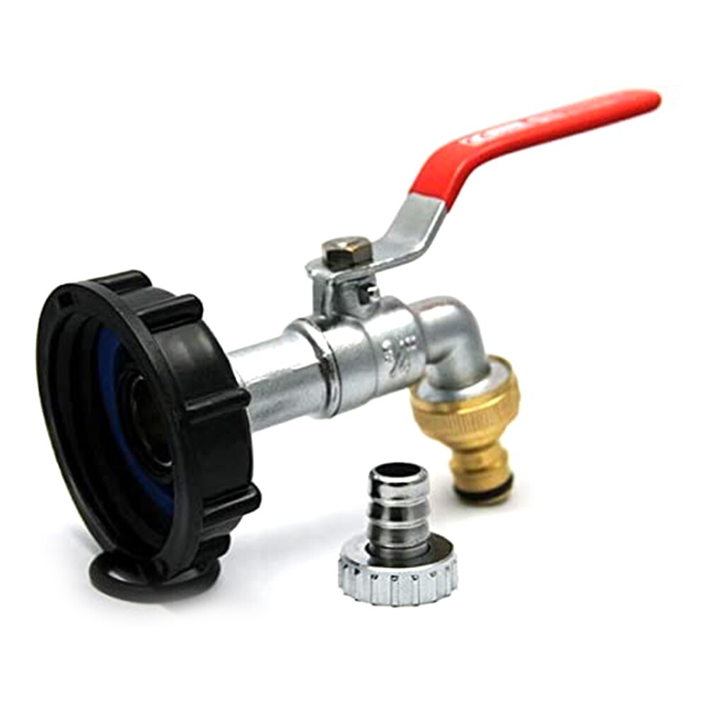 IBC Tank Adapter S60X6 to Brass Tap 1/2 Replacement Valve Fitting Connector