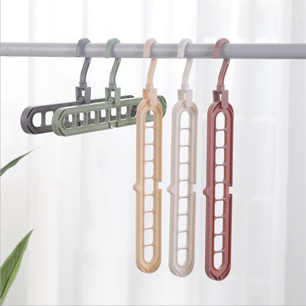 1pc Multi-port Support hangers for Clothes Drying Rack Multifunction Plastic Clothes rack drying hanger Storage Hangers