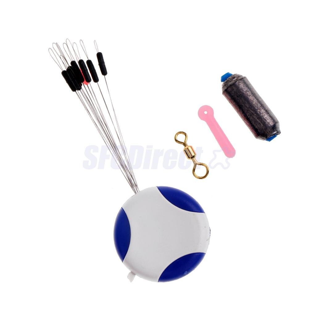 4 in 1 Fishing Tackle Tools - Fishing Space Beans Fishing Sheet Lead Float Seat and Swivels 5 Size Available: L