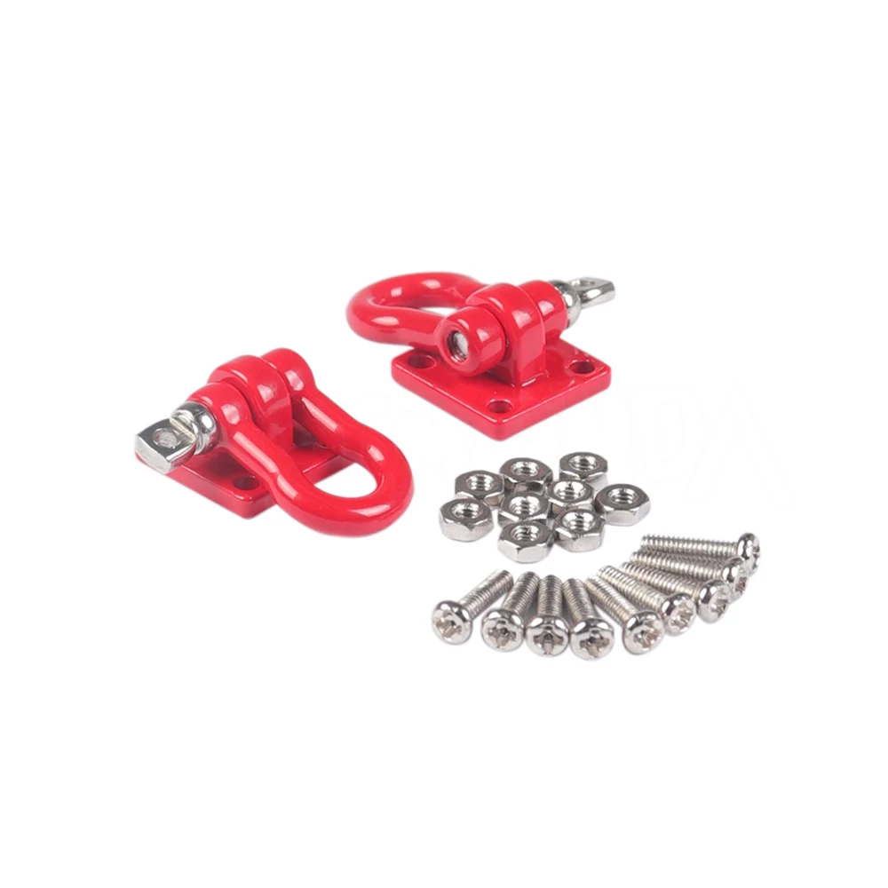 Maßstechen 1:10 Zubehör Metall Abschlepphaken Anhänger Seil Kette Anhänger Schäkel für RC Raupe Auto axial SCX10 TRX4 Tamiya CC01
