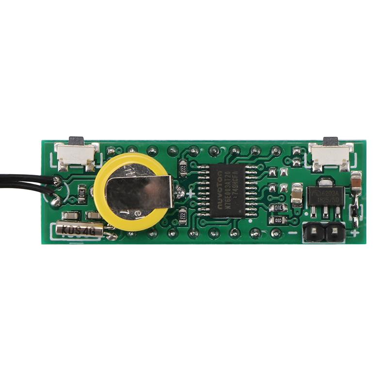AOZBZ – voltmètre de température multifonction, affichage LED, vert, bleu, rouge, horloge numérique