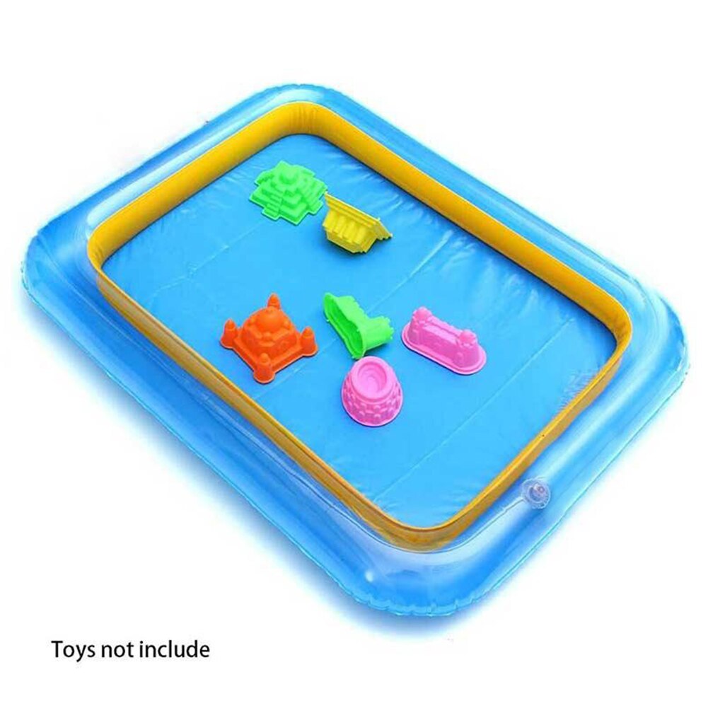 PVC Indoor Kids Toys Storage Table Pool Inflatable Large Castle Sand Box Easy To Clean Thicker Toys Random Color #
