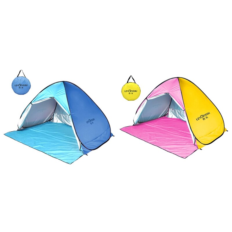 LEVORYEOU Automatic Tent UV Protection Outdoor Camping Tent Instant Up Beach Tent Sun Protection Curtain Tent