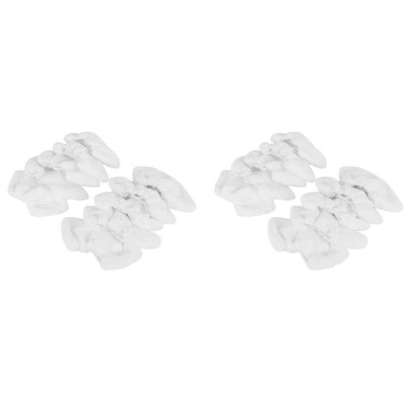 DEKKRYNFV 10 Stück Dampfreiniger Auflagen - Chenille Microfaser Für 100 Modelle - Wiederverwendbar