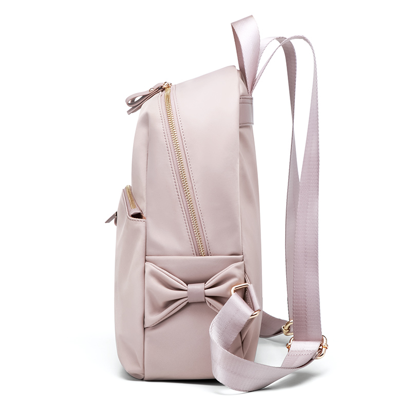 Golf Damen-Rucksack, modische Rucksäcke, leicht, , Schleife, Rucksack, Tasche, rosa, niedlich, kleiner Rucksack, Geldbörse für Damen, Anti-Diebstahl