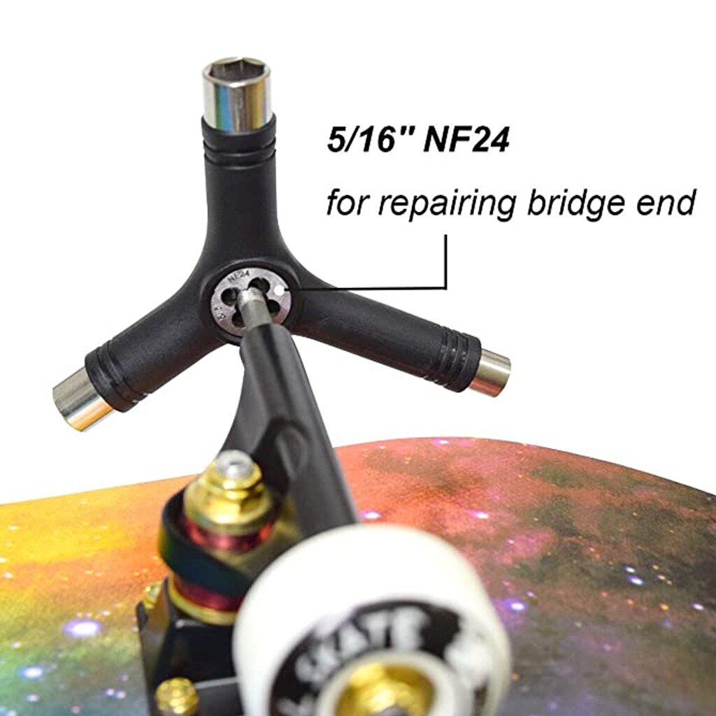 Roller Skate Tool Skate Scooter Skateboard Tools All-in-One Scooter Tool Wrench Multi-Function Portable Skateboard Accessories