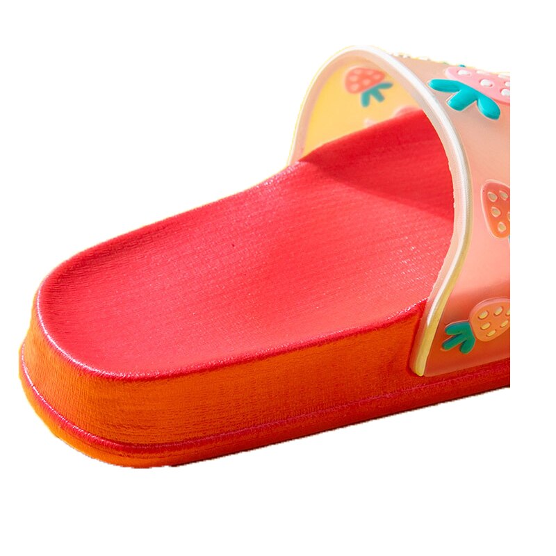 Cute Slippers for Boy Girl Princess Beach Shoes Summer Toddler Kids Fruit Pattern Indoor Baby Slippers PVC Cartoon Kids Slippers