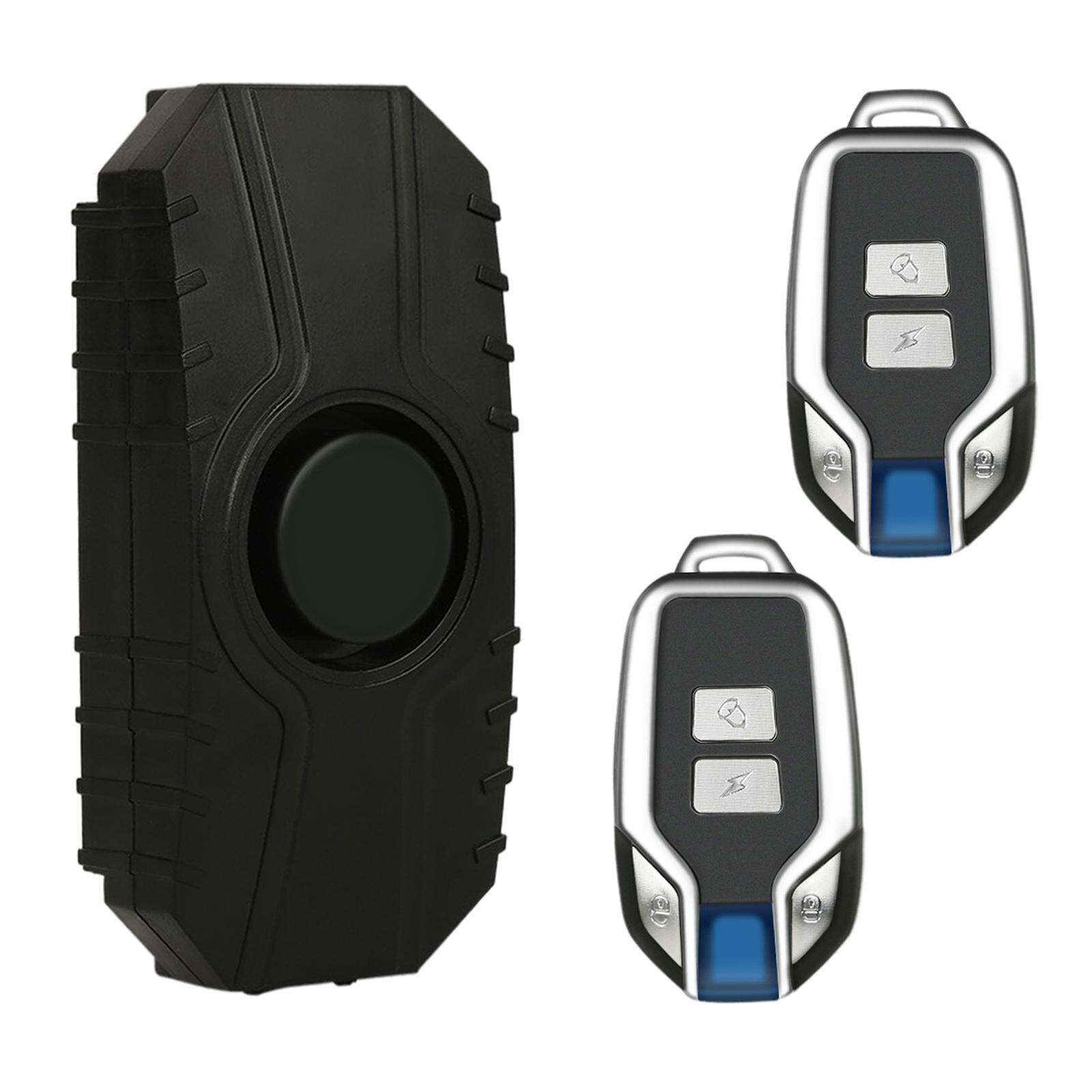 Anti-Theft Bicycle Alarm Bike Moto Security Alarm System Scooter Motorcycle Home Security System Bike Wireless Alarm Motorcycle: 2pcs remote