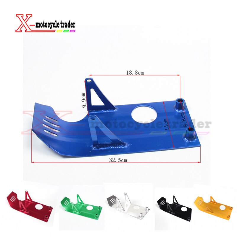 enging protect plate colour heavy duty alloy bash aluminumplate aluminum skidplat pit bike atomik ttr110 Apoiio 110 parts