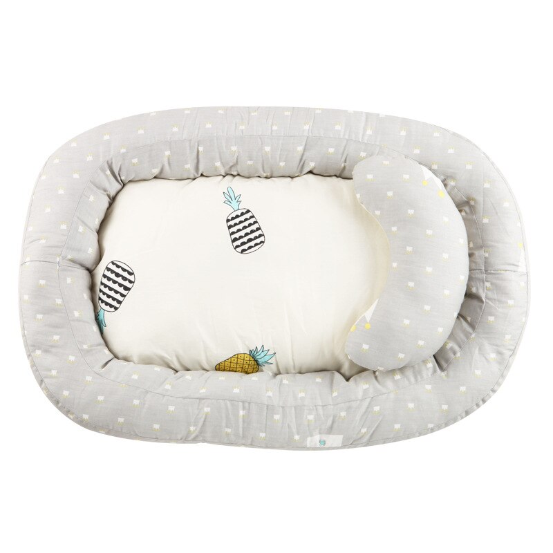 Sondr berço portátil e oval para bebês, berço fofo e macio para quarto de recém-nascido, camas amortecedoras para bebês decoração da cama: bed001-01