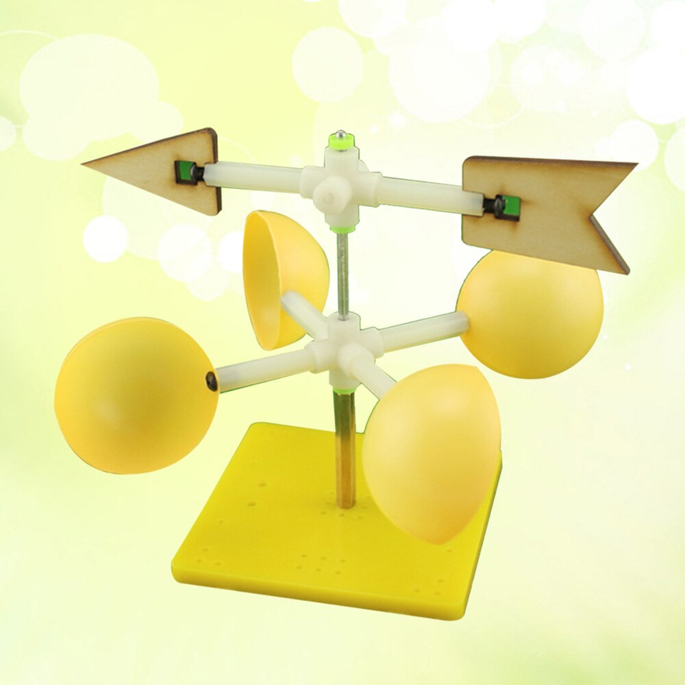 Vindflöjel modell experiment rolig montering vetenskaplig diy vindindikator pedagogisk leksak modell kit för barn