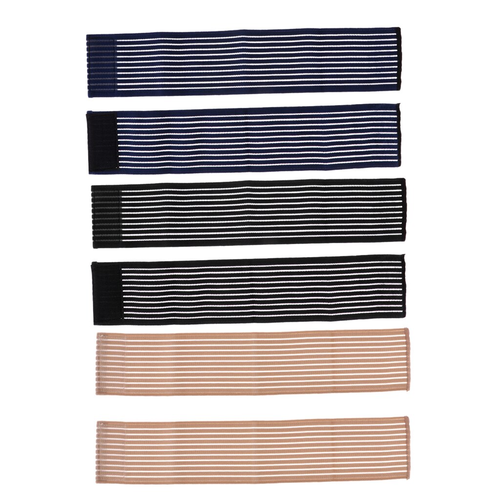 3 Pairs Sports Wrist Straps Wrist Protector Wraps Brace Sleeve, Blue & Skin & Black, Great Exercise Protective Gear