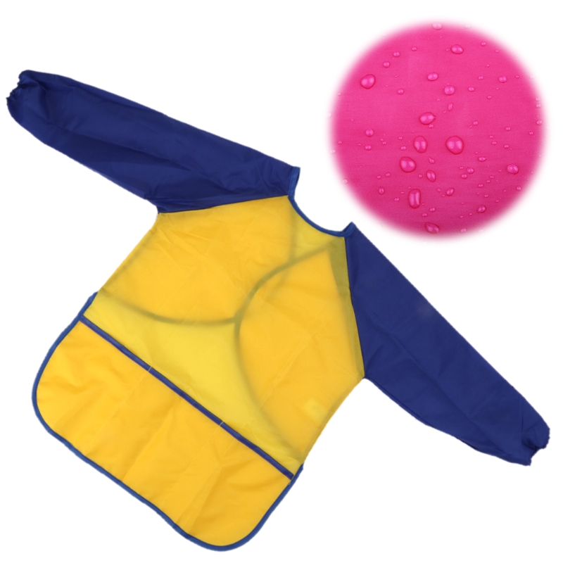 Kid Waterproof Long Sleeve Drawing Apron Painting Smock Children Craft Art Cloth