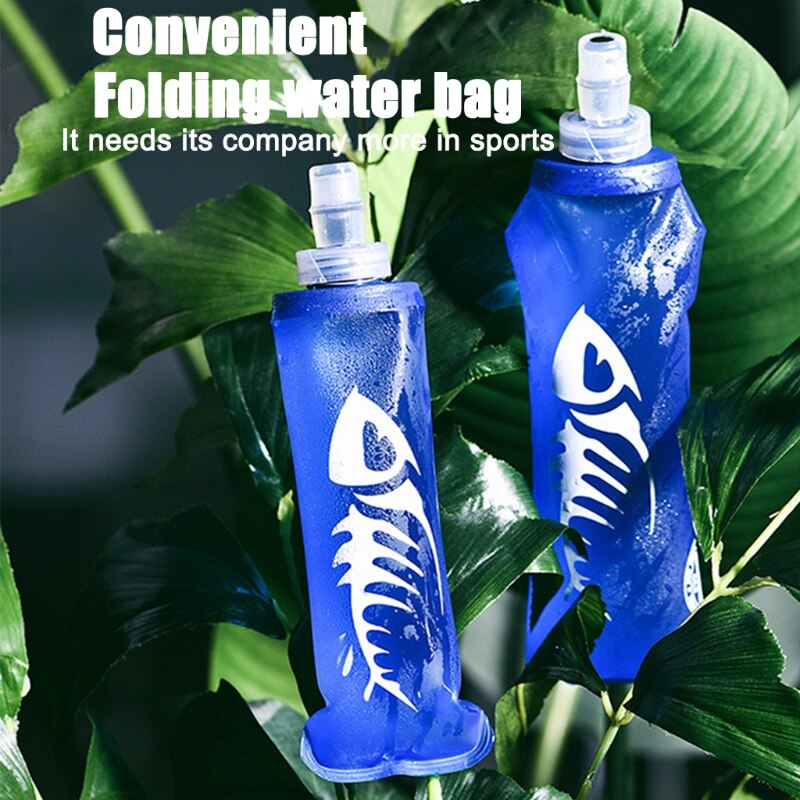 Wasser Flasche BPA Frei Faltbare Silikon Wasser Flaschen Leck Beweis Faltbare für Wandern Fitness Radfahren Bergsteigen