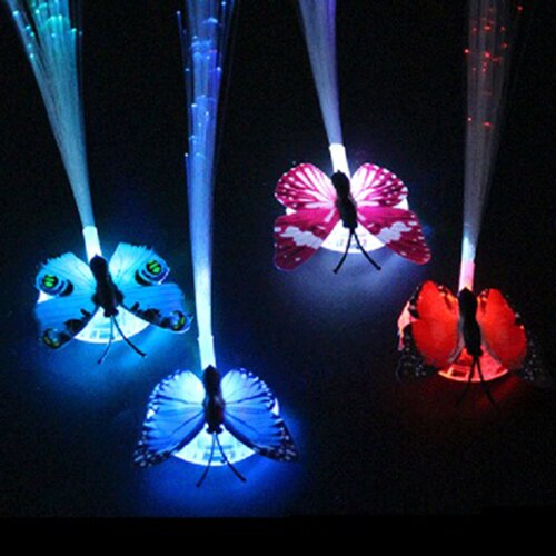 3 stile fai finta di giocare parrucca a LED colorata 1 pz Flash incandescente LED intrecciato tornante capelli radice fibra ragazza giocattoli: Colorful S Butterfly