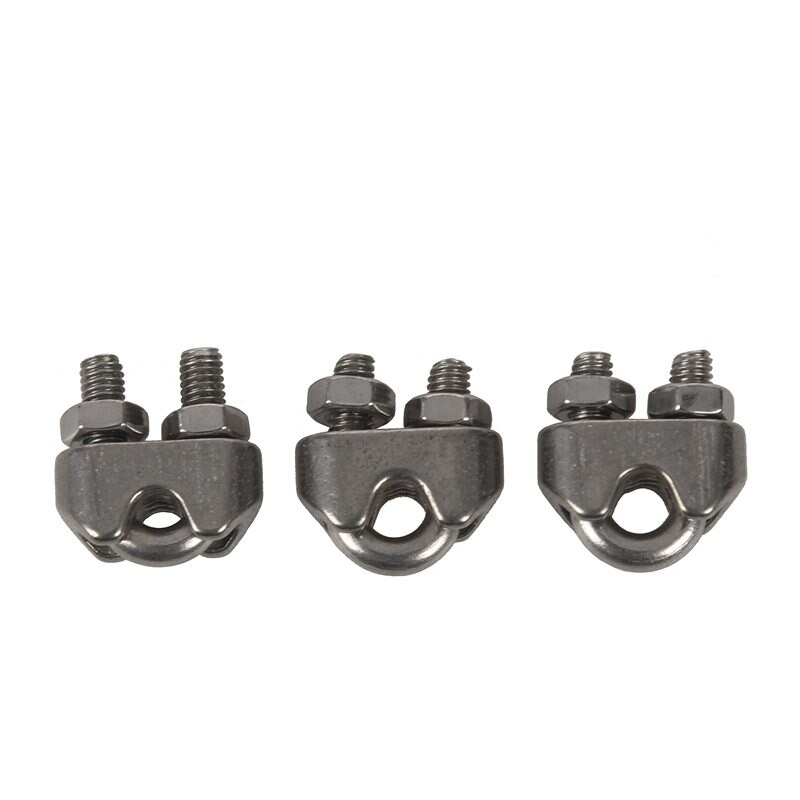 6 Pcs 304 Stainless Steel Saddle Clamp Cable Clip m Wire