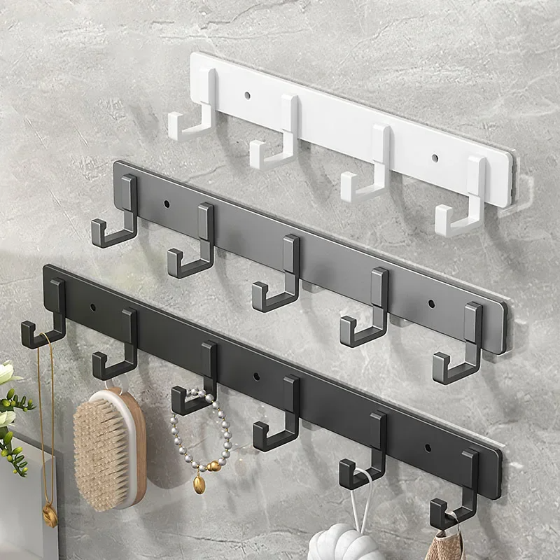 Perchero sin perforaciones, gancho de pared adhesivo, colgador de ropa de pared, ganchos colgantes, Mural de ganchillo, accesorios de baño, Hardware
