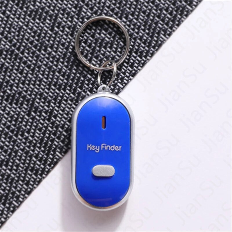 Anti-verloren Led Smart Key Finder Sound Control Alarm Anti Verloren Tag Kind Tas Huisdier Locator Vinden Toetsen Sleutelhanger tracker Geluid Controle: Blauw